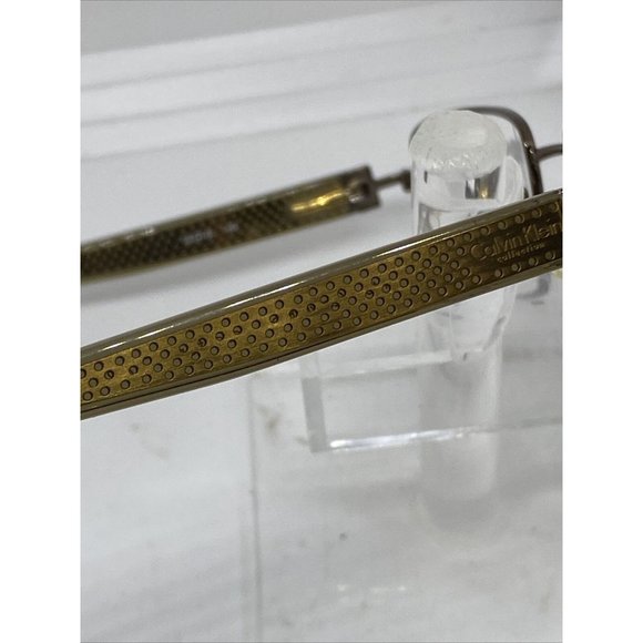 NWT Calvin Klein CK7228 211 Brown Metal Rectangle Eyeglasses Frame 52-18 140 main image 5